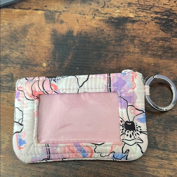 Vera Bradley Floral Quilted Zip ID - Picture 2 of 3